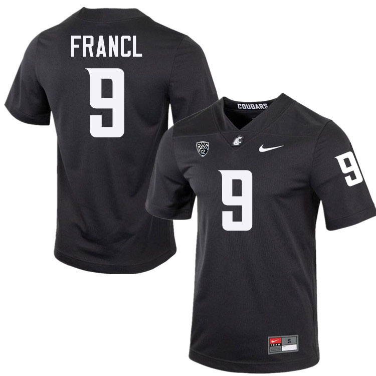 Caleb Francl WSU Cougars Jersey.Washington State Cougars #9 Caleb Francl Jersey Youth-Alternate